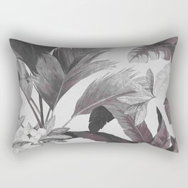tropical black and white pattern Rectangular Pillow