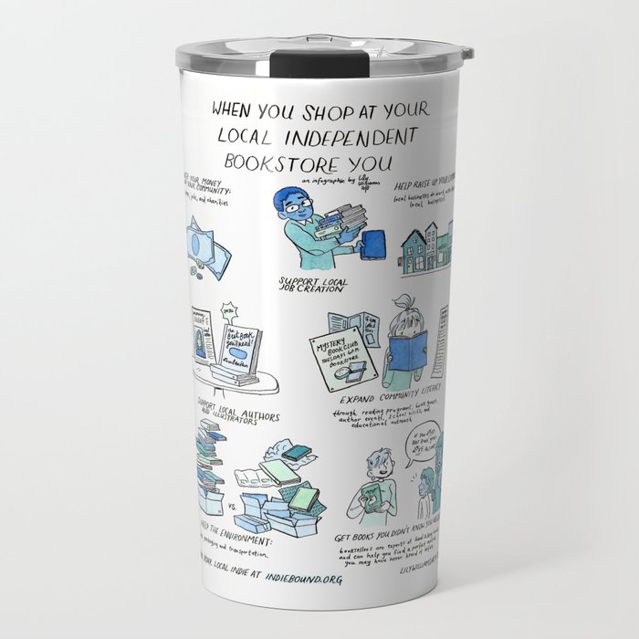 Support Your Independent Bookstore Travel Mug