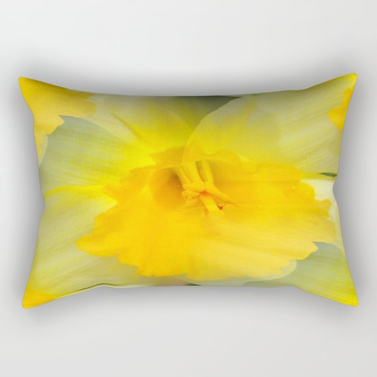 Endless Yellow Daffodil Rectangular Pillow
