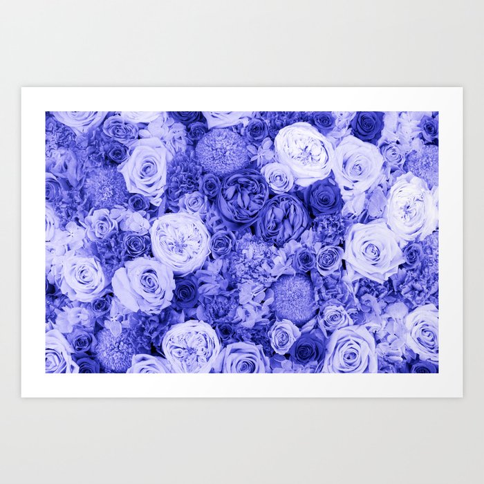 bouquet ver.ultramarine Art Print