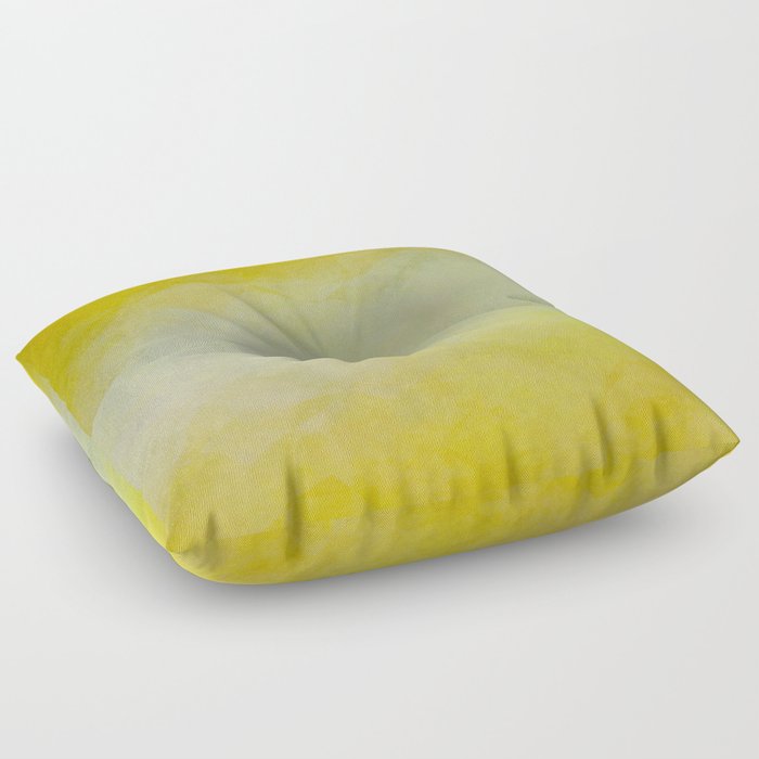 Sunny yellow green Floor Pillow