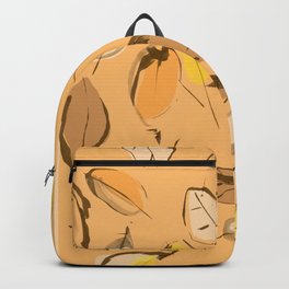 Arbutus leaves Backpack | Autumn, Fall, Drawing, Ink Blade, Digital, Leaves, Pattern 