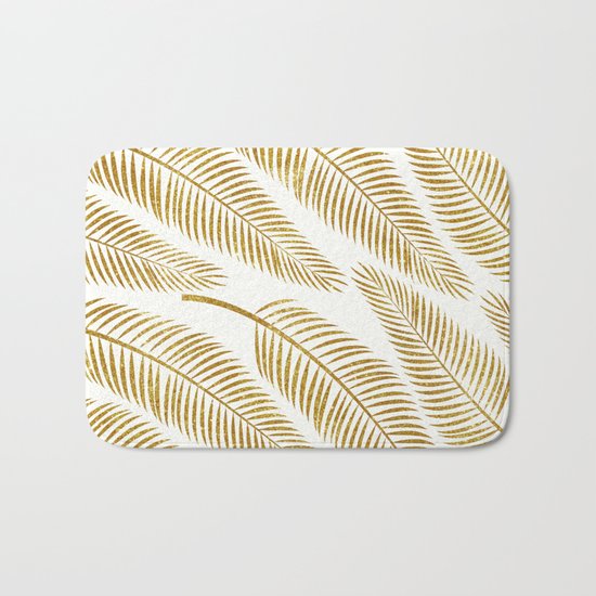 Golden Palm #society6 #decor #buyart Bath Mat