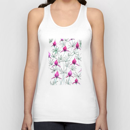 small purple flowers Unisex Tank Top