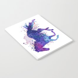 Running Horse Watercolor Silhouette Notebook