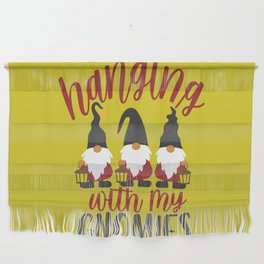Hanging With My Gnomies | Christmas Gnomes | Winter Gnomes Wall Hanging