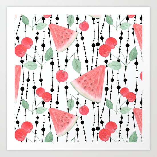 Fruit pattern. Art Print