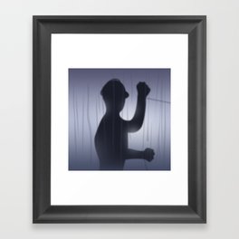 If you're Home Alone, showering... Framed Art Print