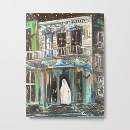 Ghost Town Metal Print | Ghosttown, Ink, Spooky, October, Vintage, Haunted, Street Art, Halloween, Painting, Comic 