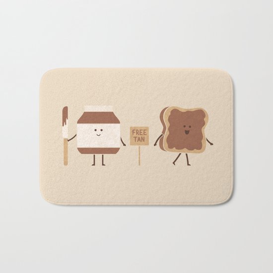 Free Tan Bath Mat