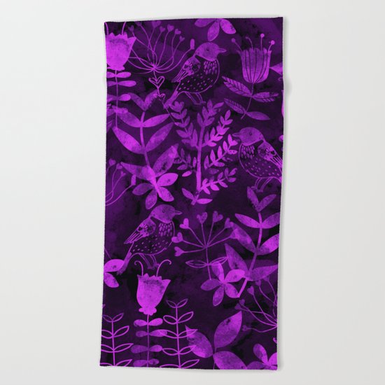 Abstract Botanical Garden II Beach Towel