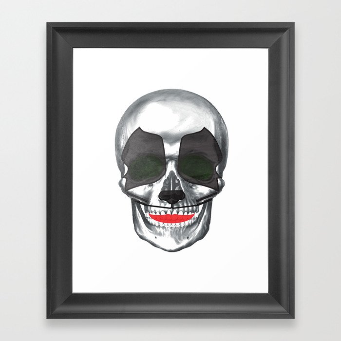 Catman-KISS skull Framed Art Print