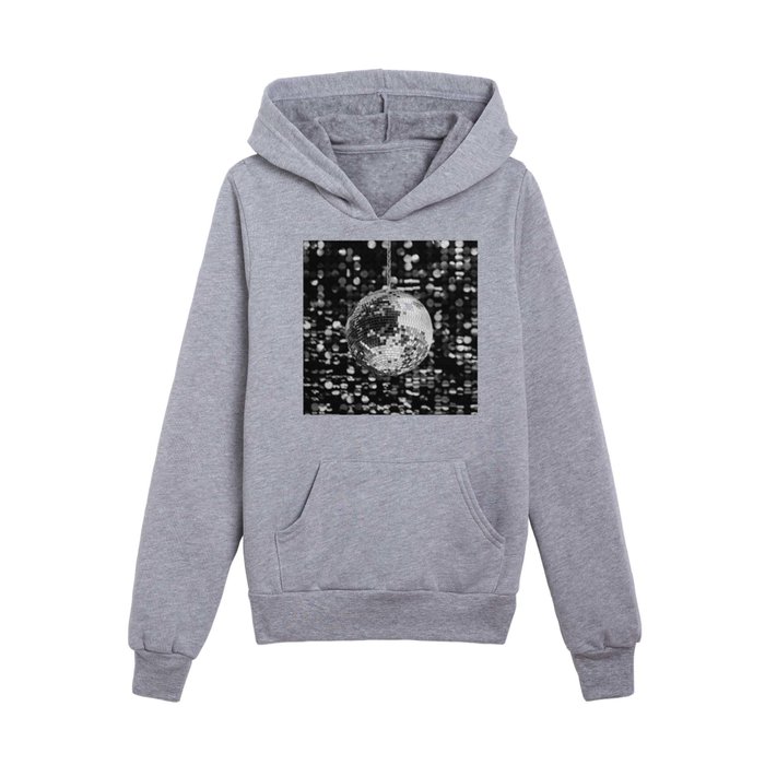 Black And White Disco Kids Pullover Hoodie