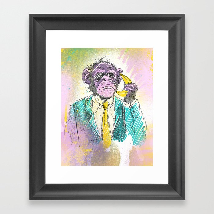 Monkey Business Framed Art Print