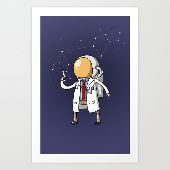 Dr. Spaceman Art Print