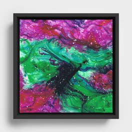 watermelon tourmaline Framed Canvas