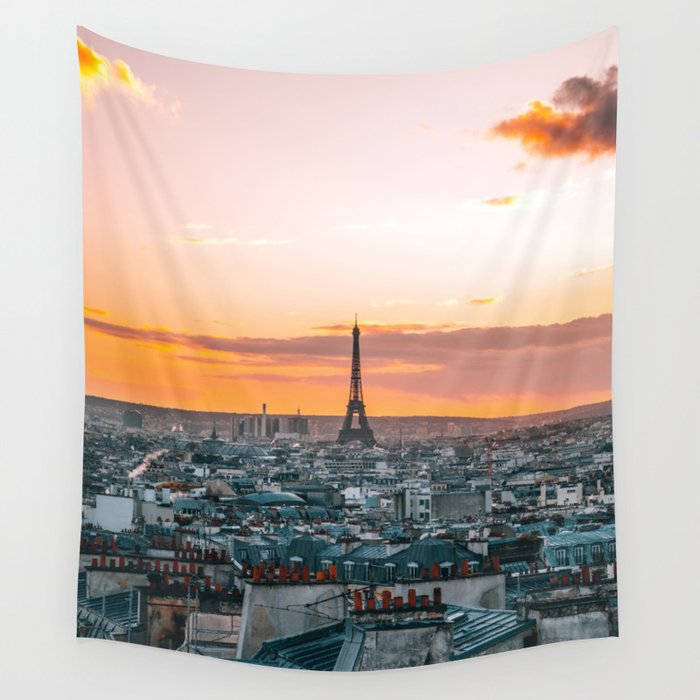 Paris City Wall Tapestry