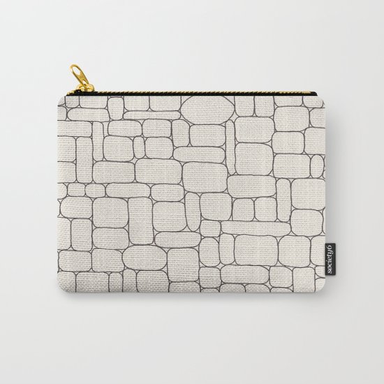 Stone Wall Drawing #3 Carry-All Pouch