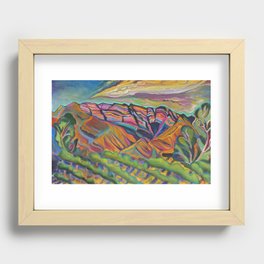 Topa Mountain Winery Recessed Framed Print