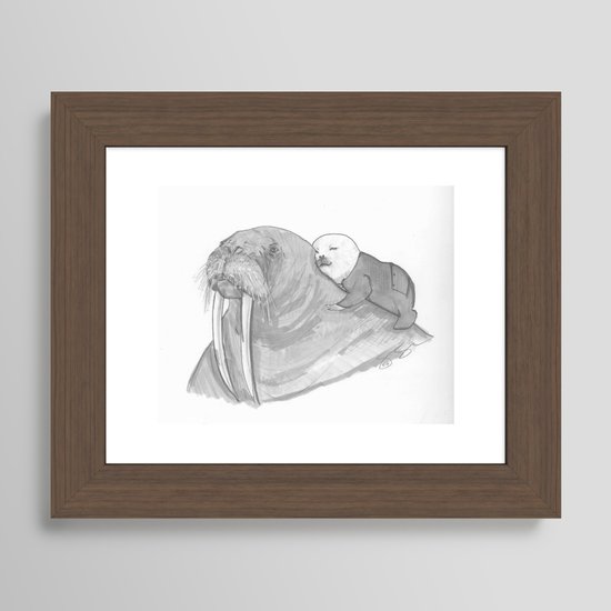 Ghus and Friendo Framed Art Print by eleloy | Society6