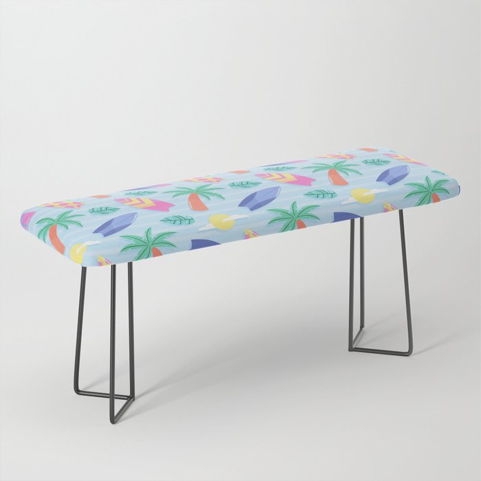 Palm Trees And Sea Summer Collection Bench