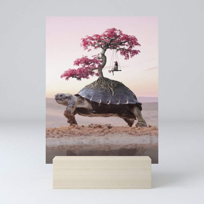 Bonsai Tortoise Mini Art Print