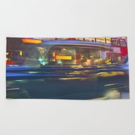 Great Britain Photography - Traffic In London City Beach Towel