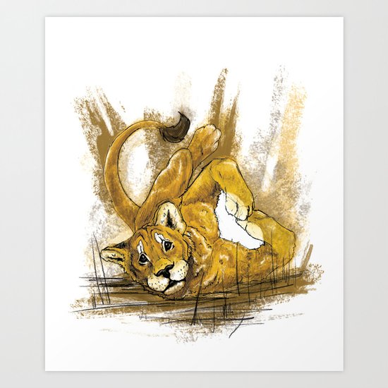 Lion Heart Art Print