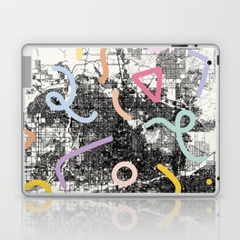 USA - Phoenix, Arizona - City Map Collage Laptop Skin