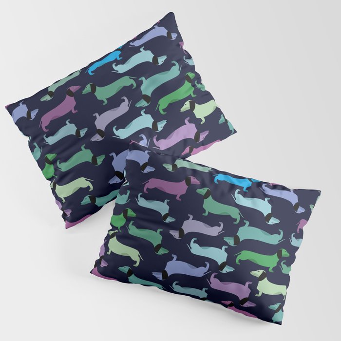 Colorful dachshunds Pillow Sham