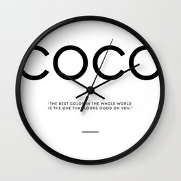 COLOR QUOTE Wall Clock