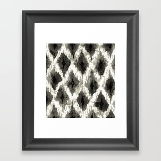 Ikat3 Framed Art Print