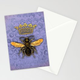 Queen of the Periwinkle Hive Stationery Card