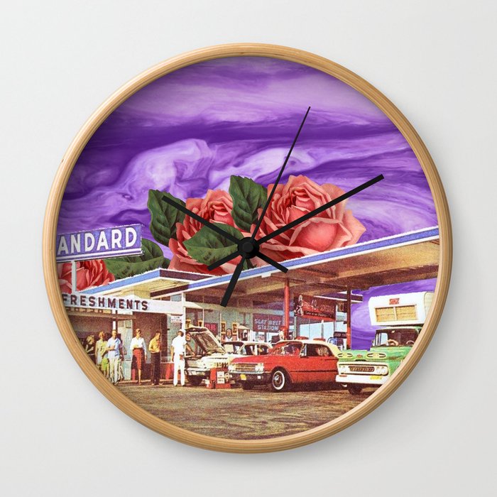 QUEEN OF THE GAS STATION Wall Clock