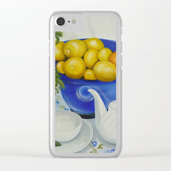 Lemon Tea Clear iPhone Case