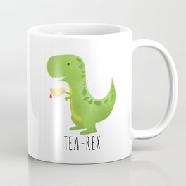 Tea-Rex Kaffeebecher | Cartoon, Dino, Funny, Tyrannosaurus, Tealover, Tearex, Drawing, Dinos, Tea, Teajoke 