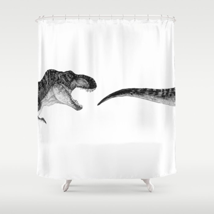 T Rex Shower Curtain By Megnanimous82 Society6