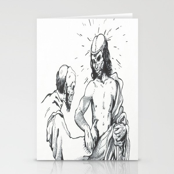 Jesus and Doubting Thomas Stationery Cards