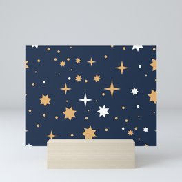 Stars In the Universe | Pattern Mini Art Print