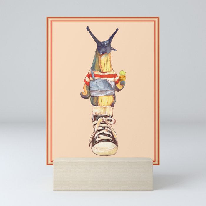 Ice-cream Slug Mini Art Print