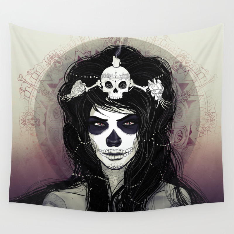 Santa Muerte Wall Tapestry By Adikatz Society6
