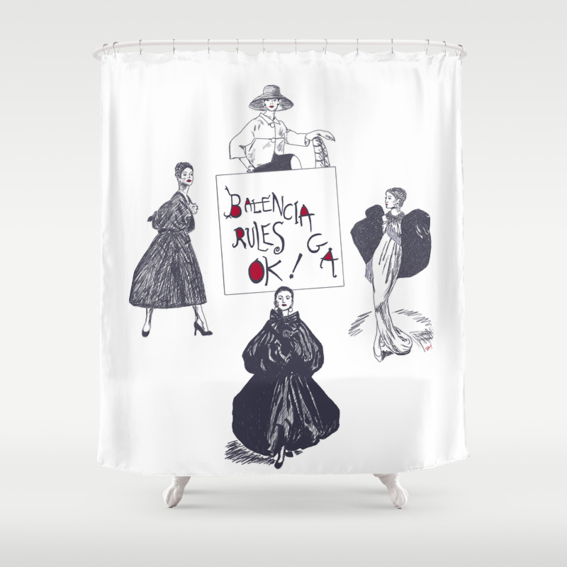 Balenciaga Rules OK! Shower Curtain by 