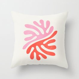 Star Leaves: Matisse Color Series | Mid-Century Edition Throw Pillow