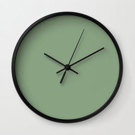 Sage Green- Solid Color Wall Clock