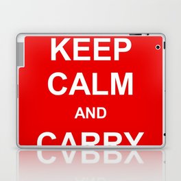 Keep Calm And Carry On English War Quote Laptop Skin