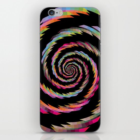 Colour Mix Spiral #2 iPhone Skin