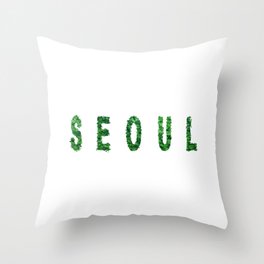 Seoul Forest Ecology Concept Throw Pillow