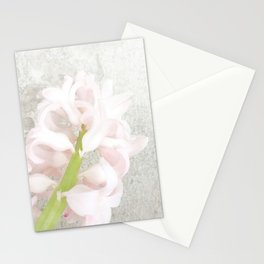 hope springs eternal: pale pink hyacinths Stationery Card