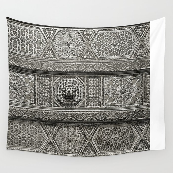 Islamic Design Roof Damascus Carving Wall Tapestry