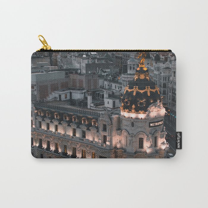 Spain Photography - Madrid In The Evening Carry-All Pouch